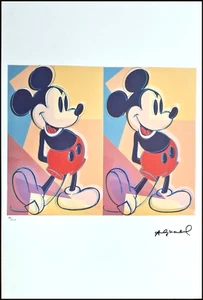 ANDY WARHOL * Mickey Mouse * signed lithograph * limited # xx/100 - Bild 1 von 12