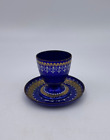 Studio Steinbach Small Blue and Gold Dish and Cup Set Austria
