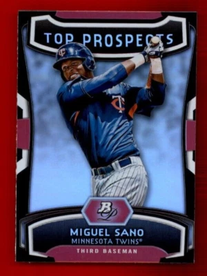 2012 Bowman Platinum Top Prospects #MS Miguel Sano. - Image 1 of 2