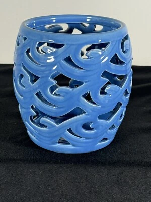 Castiçal PartyLite Waves Votive azul #P91876 - Imagem 1 de 4