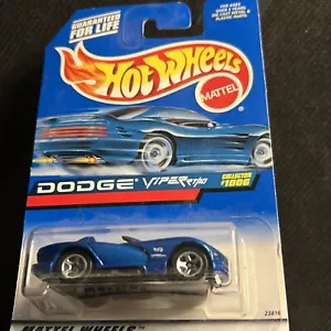 Hot Wheels Collector n. #1006 DODGE VIPER RT/10 blu con 5 Sp - Foto 1 di 4