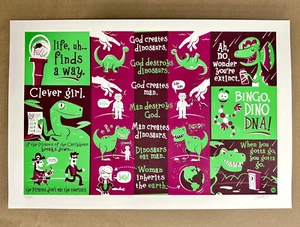 Jurassic Park Filmposter Siebdruck PERILLO BNG Disney Spielberg SDCC # 6/50 - Bild 1 von 7
