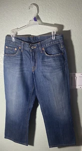 Lucky Brand DUNGAREES AMERICA Crop Jeans Size 27 By GENE MONTESANO. - Picture 1 of 4