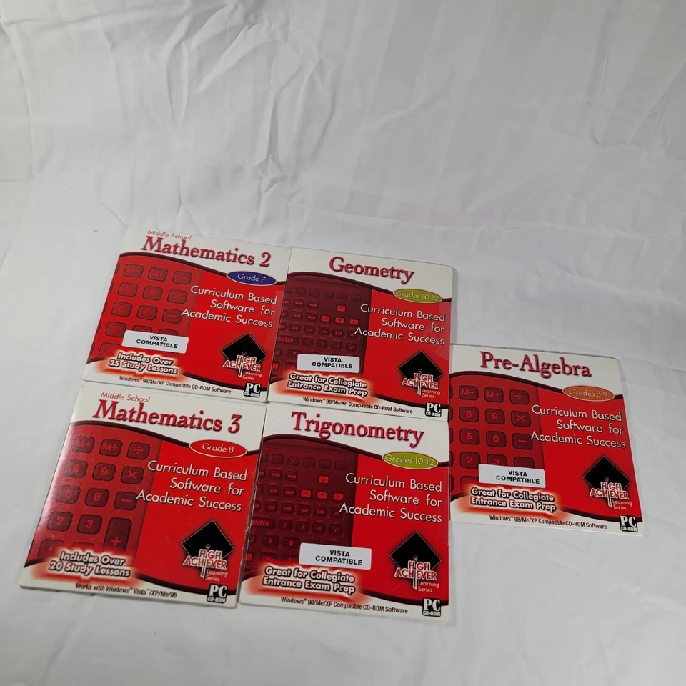 Lote surtido de matemáticas de alto rendimiento Pc Treasures (5) Foto 1 de 4