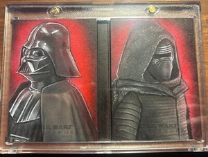 2020 Topps Star Wars Masterwork Darth Vader/Kylo Ren Book Sketch Mohammad Jilani - Picture 1 of 5