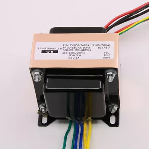 Transformador de potencia de audio tipo EI 50 VA 0-260V 0-12.6V 0-6.3V para amplificador de tubo - Imagen 1 de 3