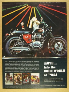 1968 BSA Lightning 650 motorcycle color photo vintage print Ad - Picture 1 of 1