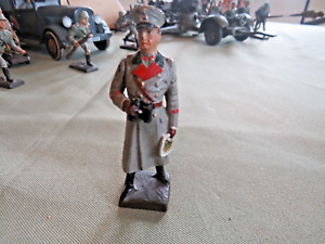 VINTAGE RARE 1930s LINEOL GERMAN COMPOSITION TOY SOLDIER GENERAL HIS ARM MOVES