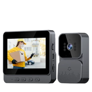 1080P Wireless Video Doorbell Rechargeable Intercom Security Camera 4.3''Monitor - Picture 1 of 23