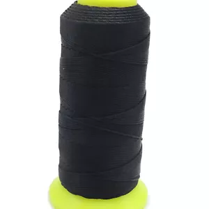 One Spool Black Nylon Beading Weaving Sewing Thread Cord String 210D/12,9,6,3 - Picture 1 of 7
