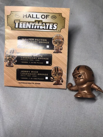 NFL Legends Bronze Jerry Rice NFL Hall Of Teenymates 1:192 Packs RARE + FREEBIE Cover