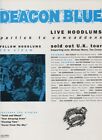 Deacon Blue   Fellow Hoodlums Uk Tour Dates 1991   Full Size Magazine Advert