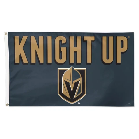 VEGAS GOLDEN KNIGHTS KNIGHT UP 3'X5' DELUXE FLAG NEW WINCRAFT 👀 Cover