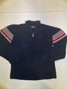 Timberland Waffle Knit Sweater Jumper 1/4 Zip Mens Size M Casual Outdoor Retro - Picture 1 of 9