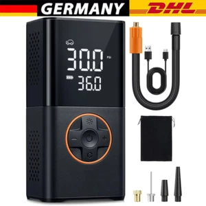 Elektrische Akku Luftpumpe Auto Fahrrad Reifen Druckluft Kompressor 150PSI LCD - Bild 1 von 17