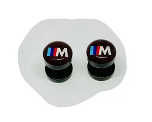 Bmw M-sport Barbell Stud Earrings New - Picture 1 of 8