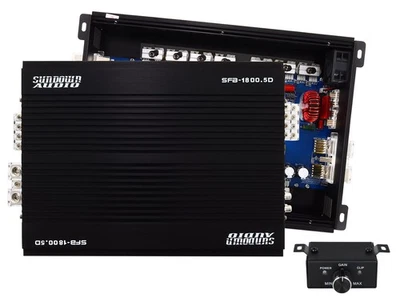 Amplificador estéreo para automóvil de 5 canales Sundown Audio SFB-1800.5 amplificador de audio para automóvil de rango completo Foto 1 de 4