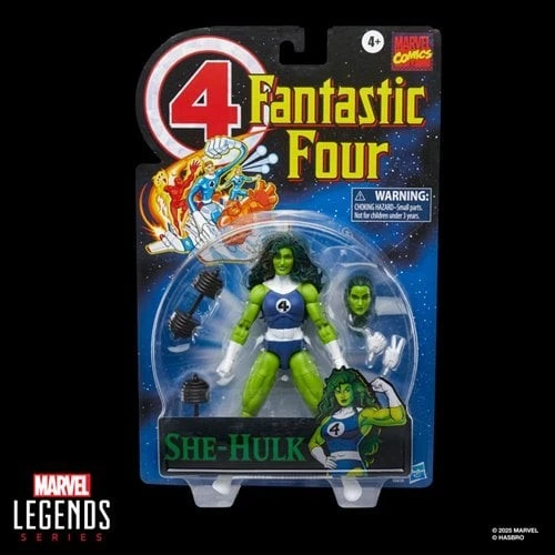 现货! 神奇四侠复古漫威传奇 She-Hulk 6 英寸 AF HASBRO 出品 — 第 1/4 张图片