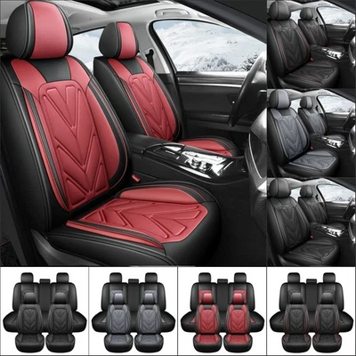 For Jaguar Car Seat Covers Napa Leather 5-Seats Front Rear Full Set Protectors Foto 1 de 4