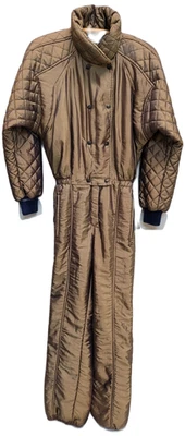 Vintage Obermeyer Women's 1-Piece Ski Suit Snowsuit Size 12 Iridescent Metallic - Image 1 of 4
