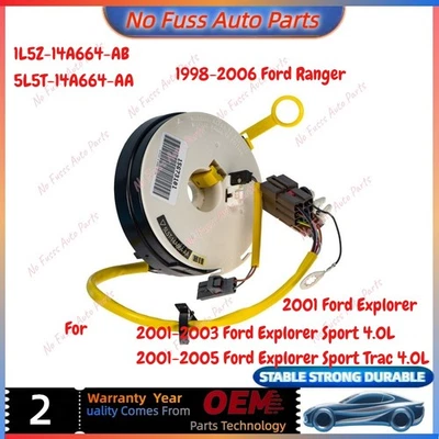 1L5Z-14A664-AB Clock Spring W/Cruise For 98-06 Ford Ranger 01-05 Explorer Series - Image 1 of 4