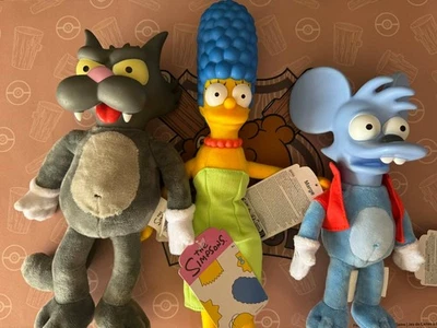 Lote de Pelúcia Jakks Pacific The Simpsons - Margem, Coceira e Arranhado - Imagem 1 de 4
