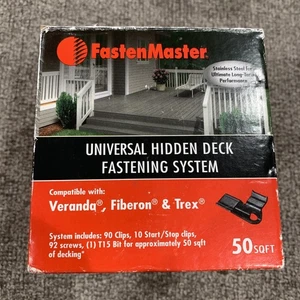 FastenMaster Universal versteckte Deck Clips 50 qm Veranda Fiberon Trex kompatibel - Bild 1 von 7