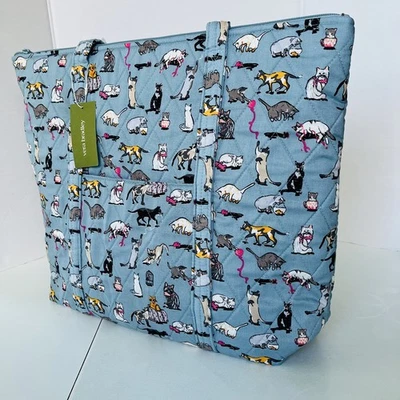 Vera Bradley North South Tote CATS MEOW Arona New With Tags - Image 1 of 4