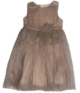 Popatu Blush Shimmer Sleeveless Tulle Dress US Girl’s Size 3T - Picture 1 of 2