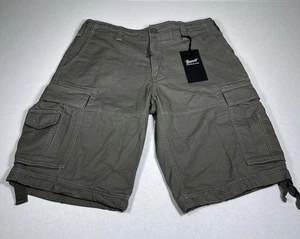 BRANDIT INDIVIDUAL WEAR Men's Olive Classic Cargo Shorts (2002-15001)Size L - Picture 1 of 11