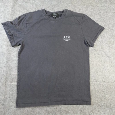 APC Standard Shirt Mens Small Logo Crew Neck Short Sleeve Rue Madame Paris Tee - Image 1 of 4