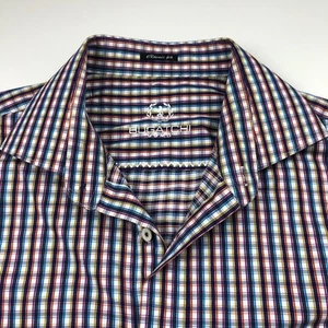 Bugatchi Uomo Classic Fit 17/36,5 buntes Langarmhemd mit Knopfleiste - Bild 1 von 9