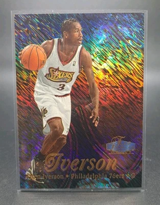 1997-98 Allen Iverson Fleer Flair Showcase Grace Shimmer Row 1 SSP - Image 1 of 2