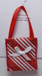 BOLSO DE COMPRAS-NAVIDAD MENTA BRILLANTE/LAZO BLANCO PARA BARBIE - Imagen 1 de 1