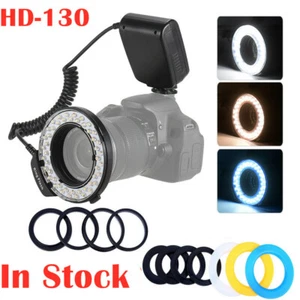 HD-130 Macro LED Ring Flash Light for Canon Nikon Canon Pentax Olympus Cameras - Picture 1 of 8