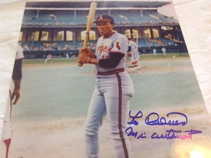 Foto Automática Leo Cárdenas Autógrafo California Angels 8x10 Inscrita Sr. LOA - Imagen 1 de 3