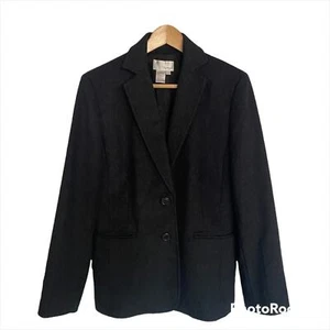 Spiegel vintage wool/cashmere blend womens gray blazer size 12 - Picture 1 of 12