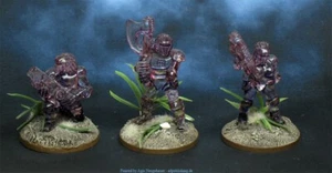 3x getarnte Predator (clear Resin), pro painted auf Dschungelbasen - Bild 1 von 1