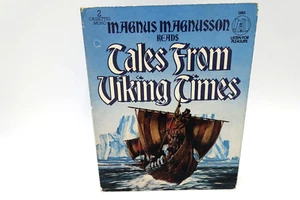 VTG 1981 MAGNUS MAGNUSSON Tales From Viking Times 2 Cassette Folk Lore Northman - Imagen 1 de 5