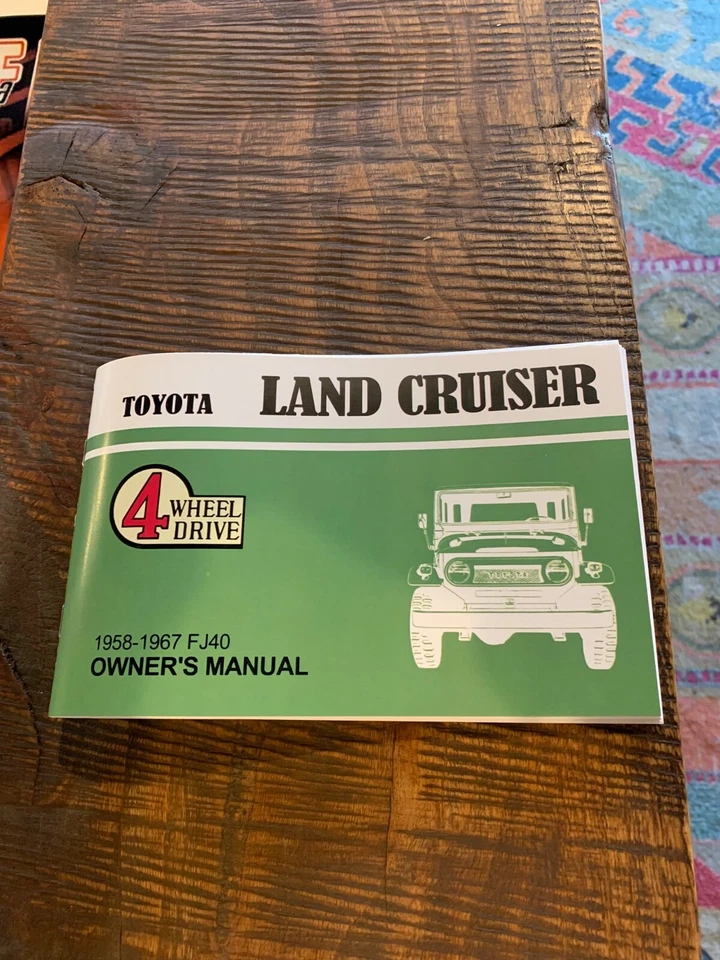 1960-1961 Toyota Land Cruiser FJ40 FJ45 Owner Operator User Manual User Guide