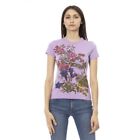 Trussardi Action Purple Cotton Tops & Women's T-Shirt Authentic