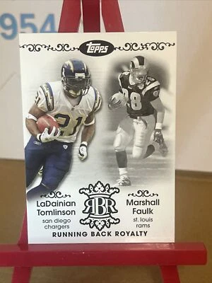 2007 Topps Running Back Royalty Ladainian Tomlinson/ Marshall Faulk Insert!! - Image 1 of 2