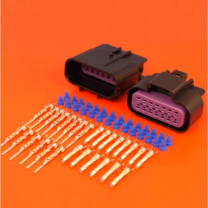 Genuine Delphi GT150 Series 14 Way Male Female Automotive Wiring Connector Kit - Picture 1 of 7