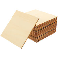  20 Pcs Wood Plywood Board Blank Bookmark Cards Square Plank Laser Cutting