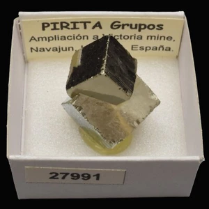 PIRITA Grupos (Mina Ampliacion a Victoria, Navajun, La Rioja) #27991 / Pyrite - Imagen 1 de 1