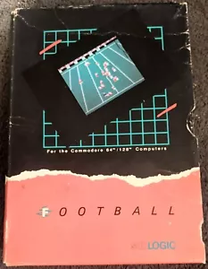 Vintage subLOGIC FOOTBALL Commodore 64 & 128,Original Disk+User Manual, RARE - Picture 1 of 5