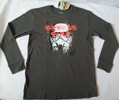 Long Sleeve T-Shirt boy's XL(14) size, Rebels Rule Stormtrooper, Star Wars. - Image 1 of 4