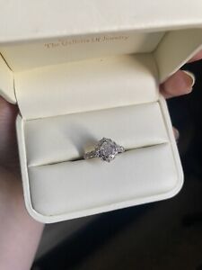 Neil Lane White Gold Diamond Engagement Ring Size 4.25
