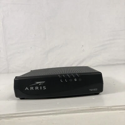Arris Touchstone TM1602A DOCSIS 3.0 E-MTA Cable Modem with Power Cord - Image 1 of 4