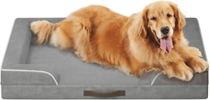 Sofá ortopédico cama para perro con capa de espuma viscoelástica XL gris 106 cm x 81 cm x 17,8 cm - Nuevo - Imagen 1 de 8